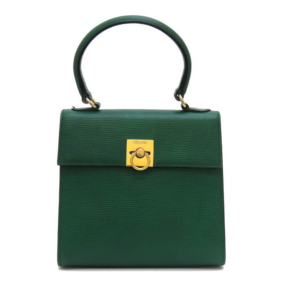 Celine Handbags - Celine 2WAY Handbag Leather Green